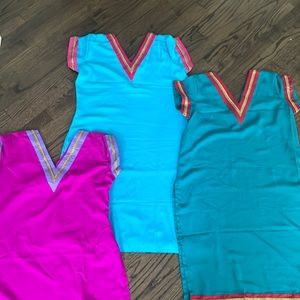 3 Kurta tops as a bundle. Never been worn. Indian top